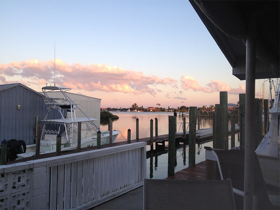 Coronado Island Marina at sunset