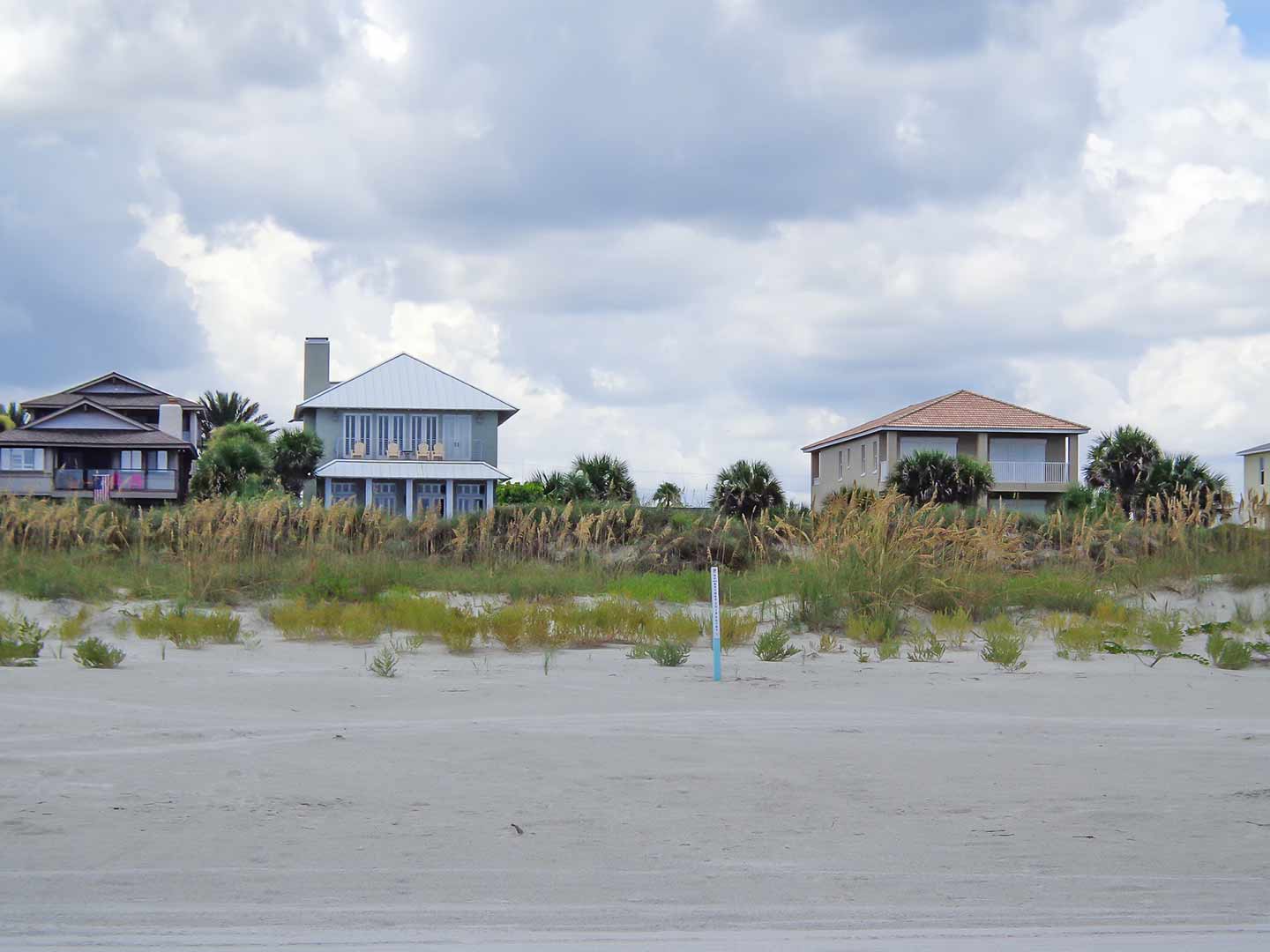 Houses on the beach.